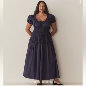 jean mini dress Cheyenne Scallop Denim Mini Dress / Indigo Blue | MESHKI